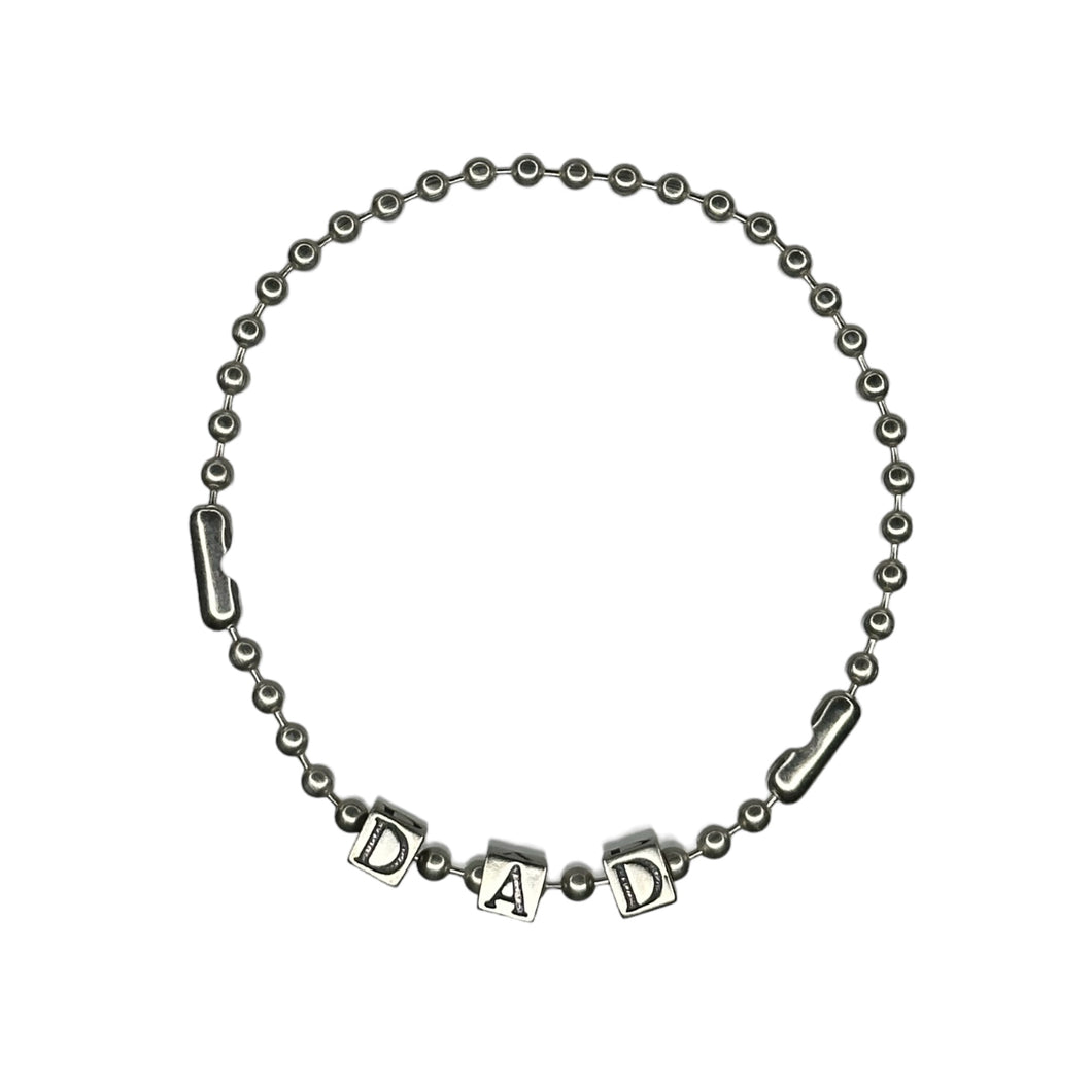 LOURDE “DAD” STERLING SILVER BRACELET