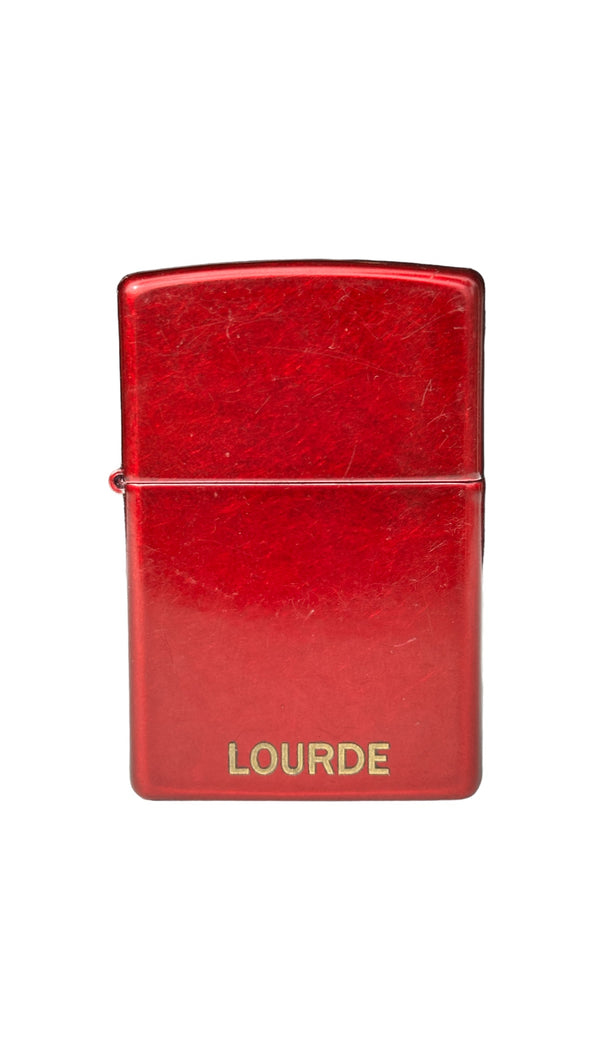 LOURDE SIGNATURE ZIPPO BLOOD RED