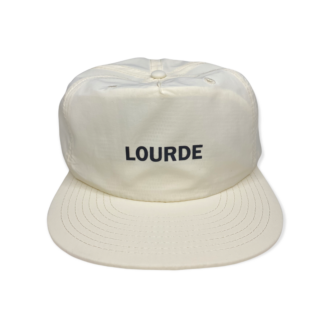 LOURDE NYLON TEXT BASEBALL CAP