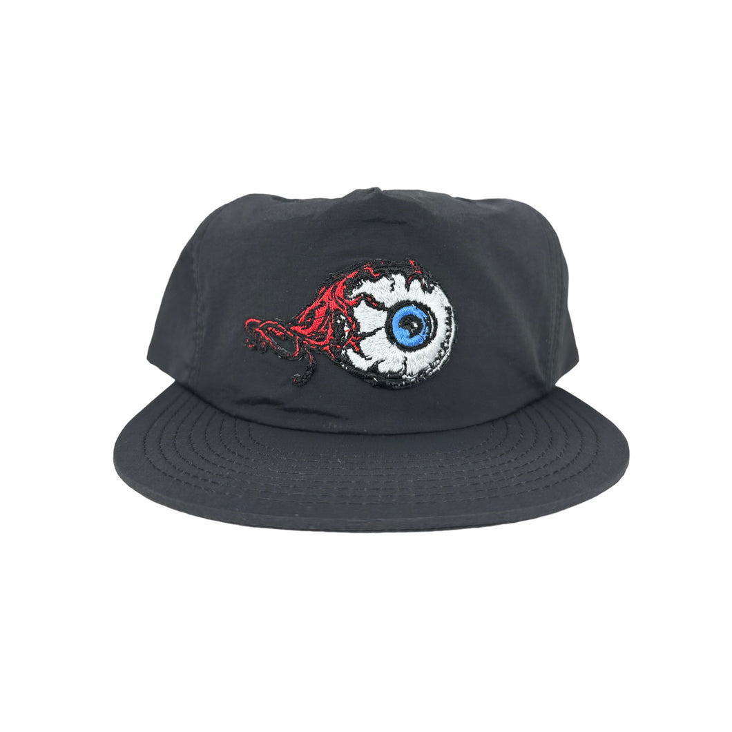 LOURDE NYLON BLACK “EYEBALL 1” BASEBALL CAP